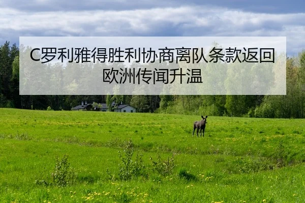 C罗利雅得胜利协商离队条款返回欧洲传闻升温